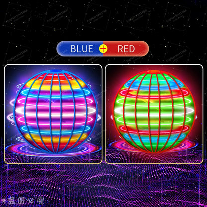 Flying ball, automatic spinning ball, LED dazzling lights, floating magic, fan, UFO flying machine, toy gift, game, sports ball