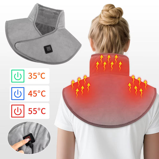 USB Powered Heating Pad for Shoulder Fatigu Relief Constant Temperature Hot Compress Neck and Shoulder Heated Shawl Warmer