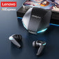 Lenovo Wireless GM2 Pro Bluetooth 5.3 Earphones Gaming Low Latency Dual Mode Music Earbuds Sports In-Ear Headset With Mic Gifts