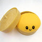 Size3.15*1.97In.2026 New Glitter Dumpling Squishy with Steamer Box, Soft Sensory Fidget Steamed Bun Squeeze Tool for Adult Stress & Anxiety Relief,3.15 Inches in Diameter Cute Office Desk Decor and Relaxing Accessory